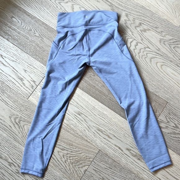 Invigorate High-Rise Tight 25", Size 6, Heathered Water Drop - Picture 4 of 5